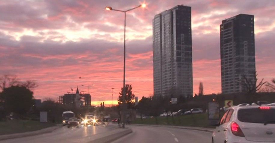 İstanbulda Kartpostallık Günbatımı