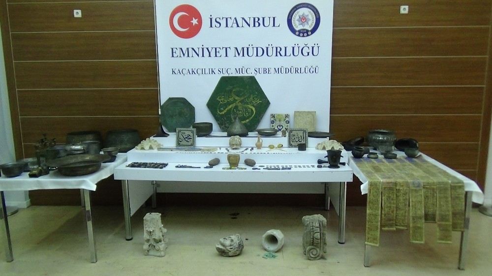 İstanbulda Tarihi Eser Kaçakçılığı Operasyonları: 7 Gözaltı