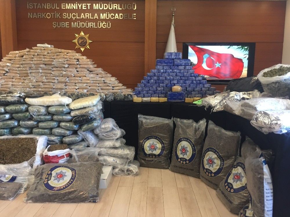 İstanbulda Uyuşturucu Operasyonları: 510 Kilo Uyuşturucu Madde Ele Geçirildi