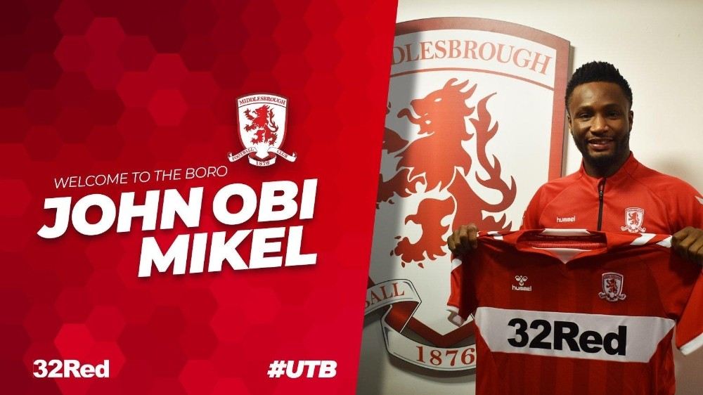 John Obi Mikel Middlesbroughta