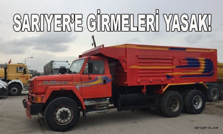 Kamyonlara Uyarı