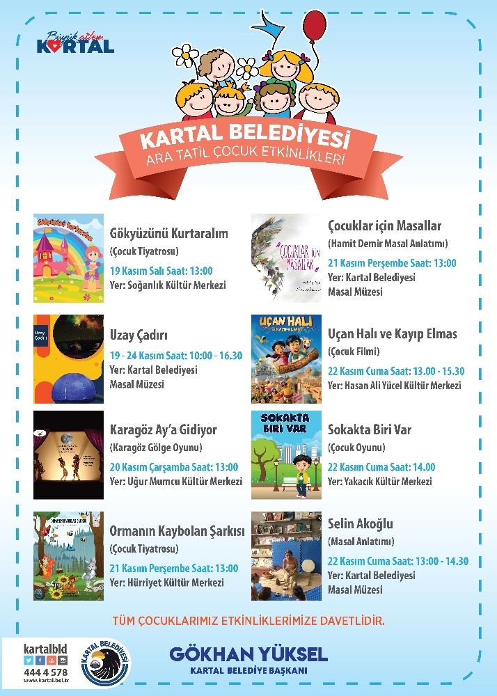 Kartal Belediyesinden Çocuklara Ara Tatili Hediyesi