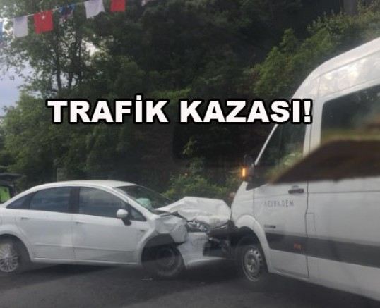 Kefeliköy`de trafik kazası