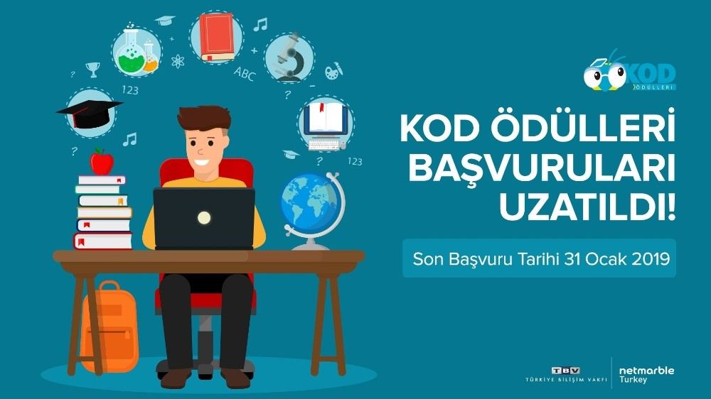 Kod Ödüllerinin Son Başvuru Tarihi 31 Ocaka Uzatıldı