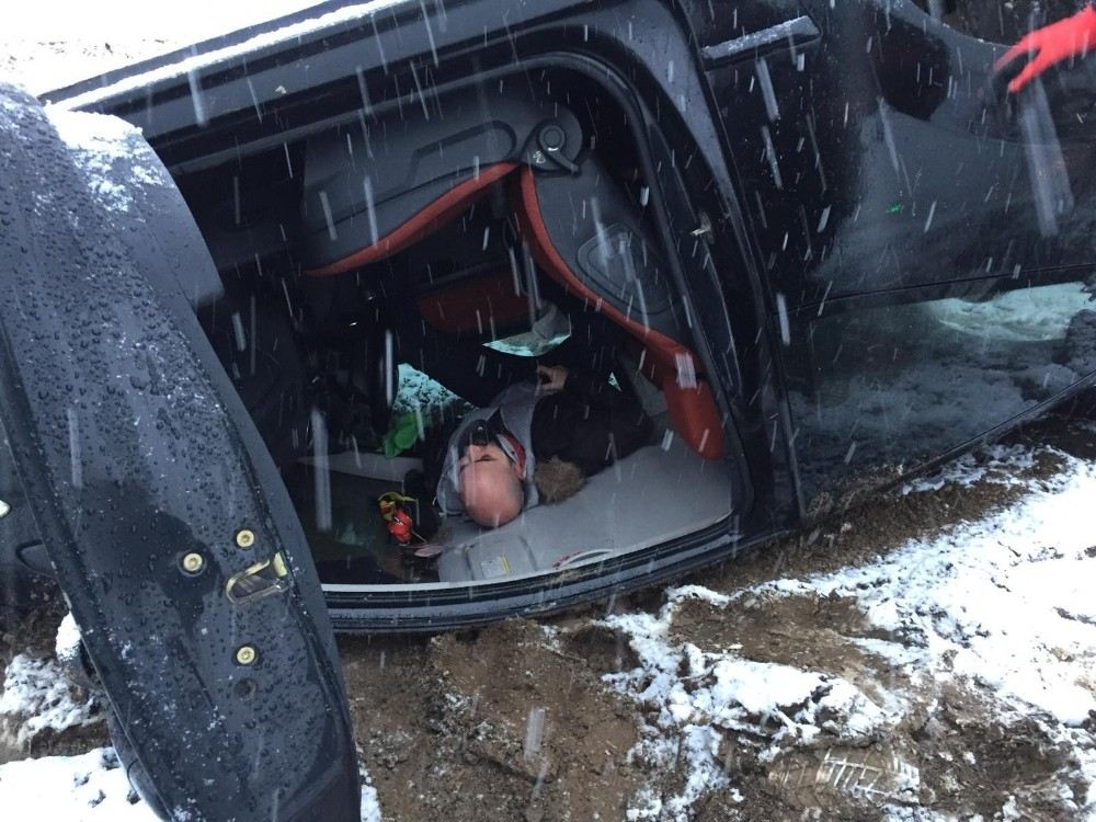 Kontrolden Çıkan Otomobil Şarampole Uçtu: 1 Yaralı