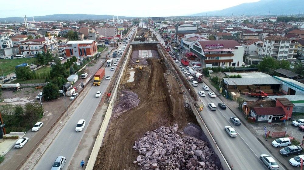 Köseköyde Yol Çalışmaları Tamamlanıyor