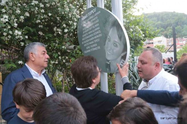 Mana Topçu parkı gözyaşlarıyla açıldı.