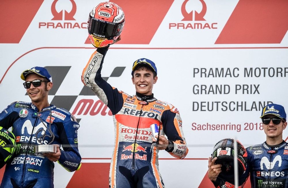 Motogpde Almanya Ayağını Marc Marquez Kazandı