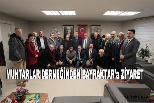 Muhtarlar Derneğinden Salih Bayraktara Hayırlı Olsun Ziyareti