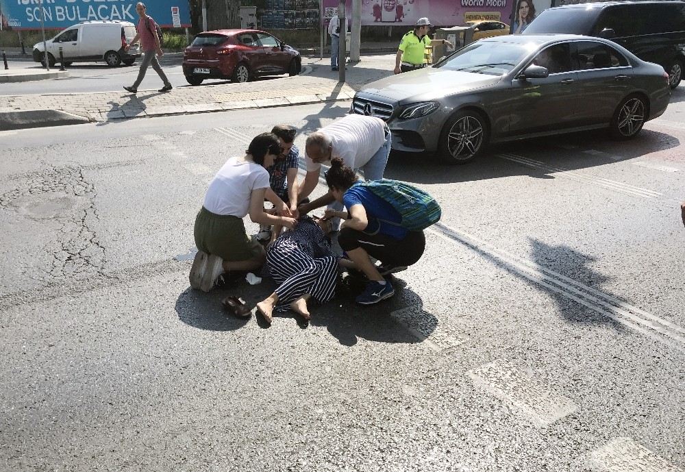 (Özel) Beşiktaşta Kadına Çarpan Sürücü Bir An Olsun Başından Ayrılmadı