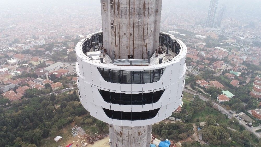 (Özel) Çamlıca Kulesi Drone İle Havadan Görüntülendi