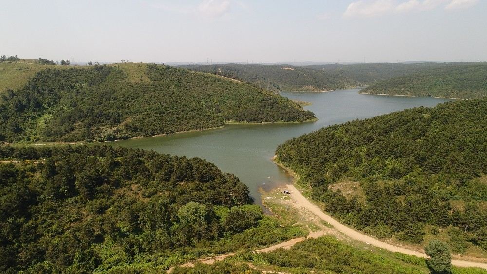 (Özel) İstanbulun Barajlarındaki Son Durum Havadan Görüntülendi