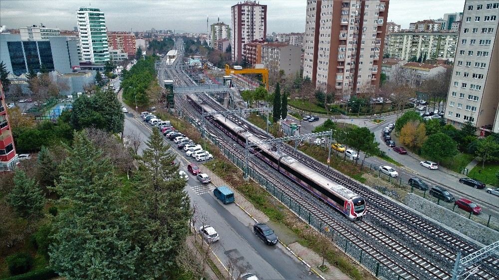 (Özel) Marmaray İlk Kez Banliyö Hattına Çıktı