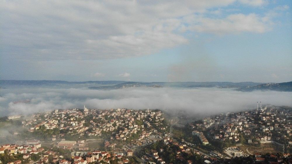 (Özel) Sisler Altında Kalan İstanbul Havadan Görüntülendi