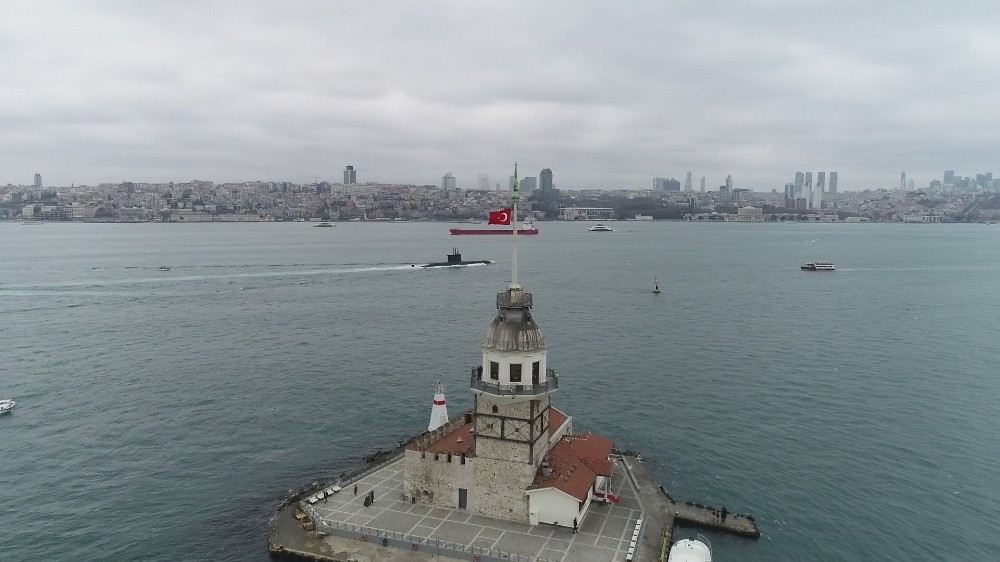 (Özel) Türk Donanmasının Gururu Tcg Sakaryanın Bir Günlük Yolcuğunu İha Görüntüledi
