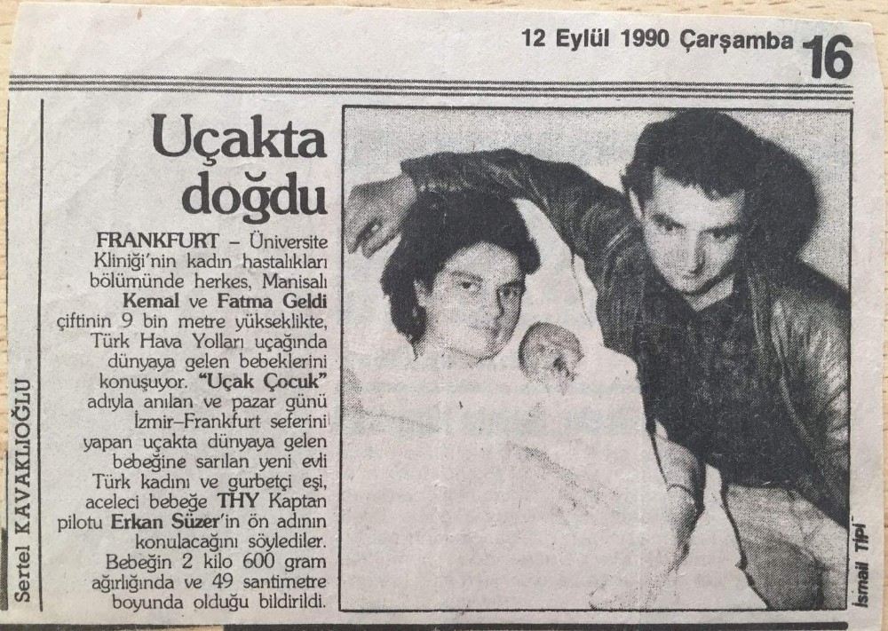 (Özel) Uçakta Doğdu, Yıllar Sonra Kabin Memuru Oldu