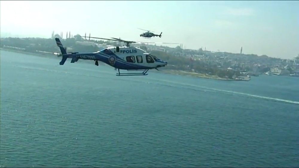 Polis Helikopterleri 2018 Yılı İçinde Bin 340 Saat Havada Kaldı