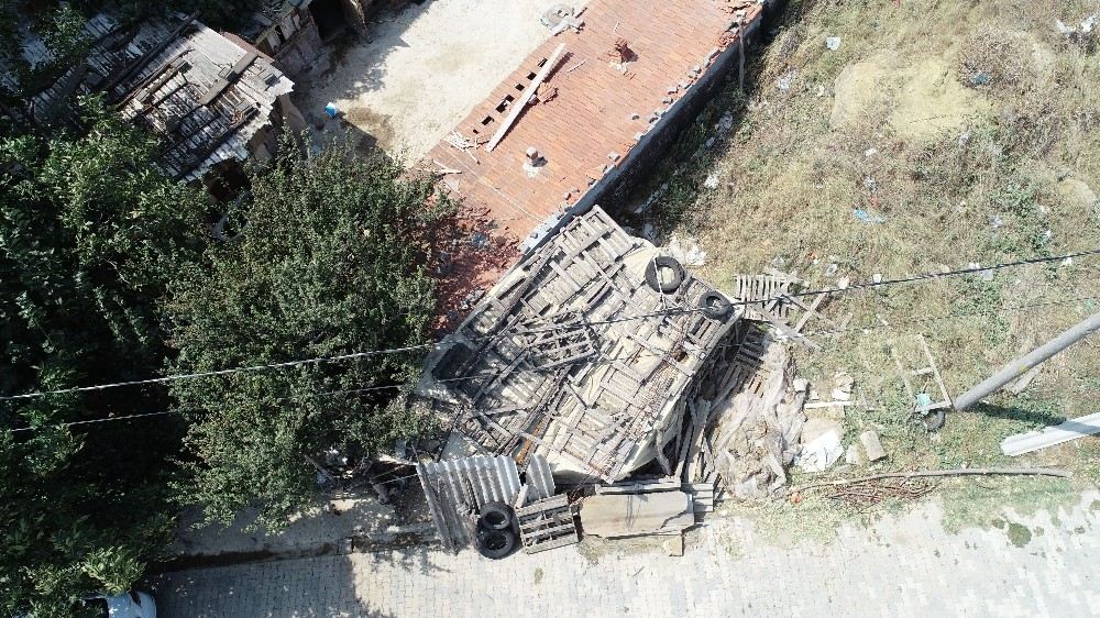 Şarbonlu Hayvanın Alındığı İddia Edilen Adres Havadan Görüntülendi