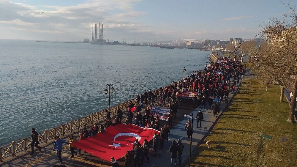 Sarıkamış Şehitleri İçin Yüzlerce Kişi Yürüdü