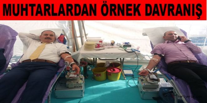 Sarıyerli Muhtarlardan Örnek Davranış