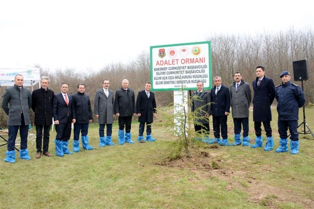 Silivri Açık Ceza İnfaz Kurumu Hükümlülerinden ?Adalet Ormanı? Etkinliği