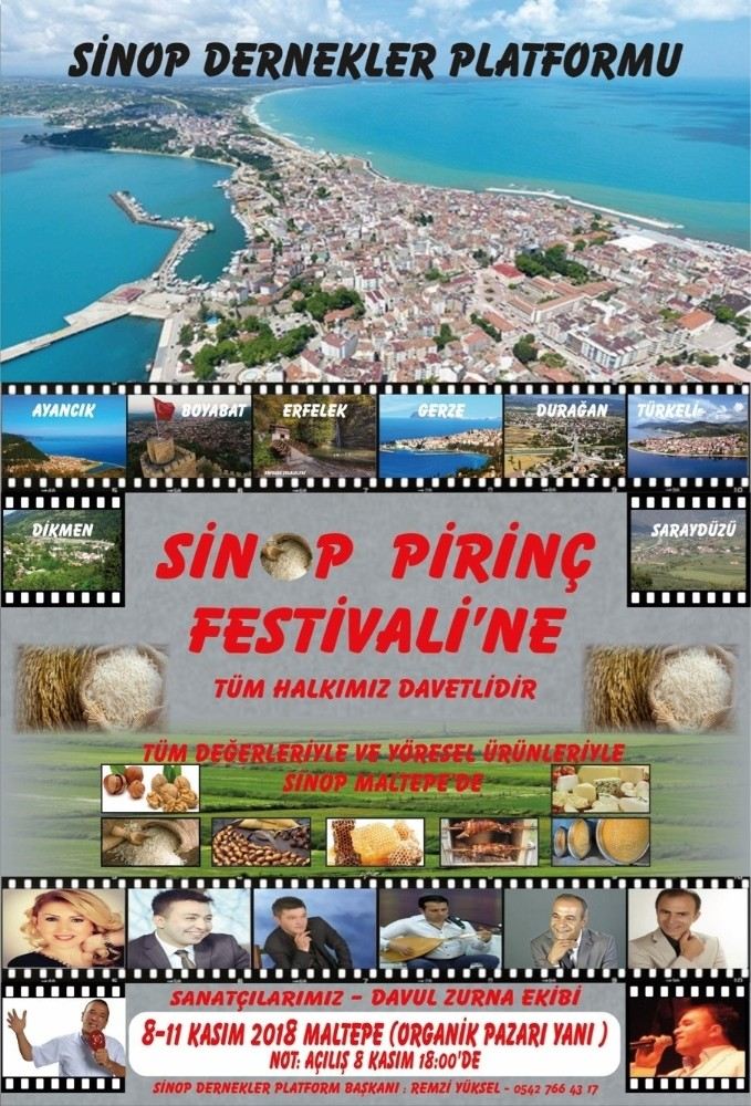 Sinop Pirinç Festivali 8 Kasımda Başlıyor