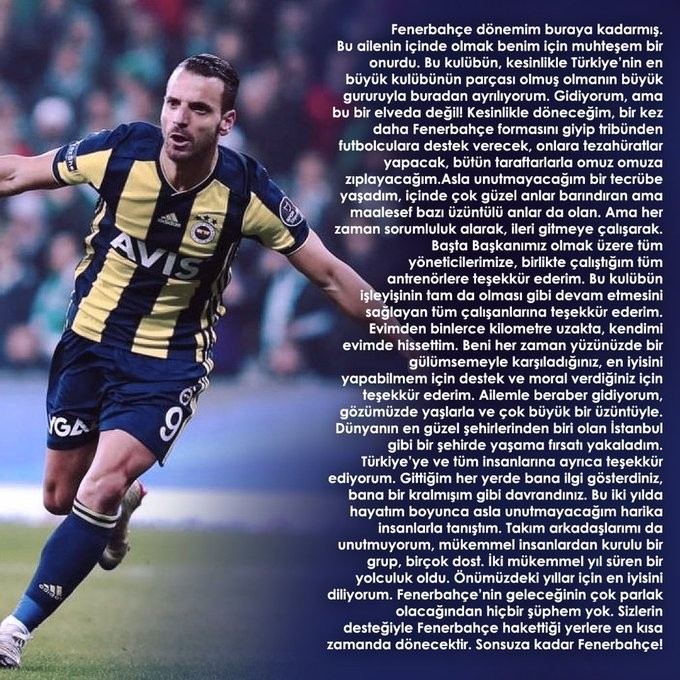 Soldado, Fenerbahçeye Veda Etti