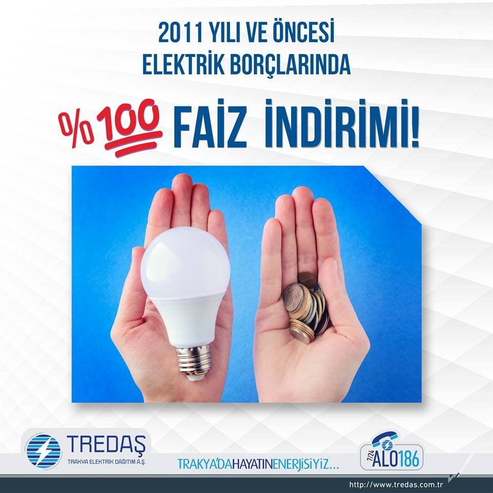 Tredaş, Elektrik Borçlarında Faiz İndirimi Kampanyası Başlattı