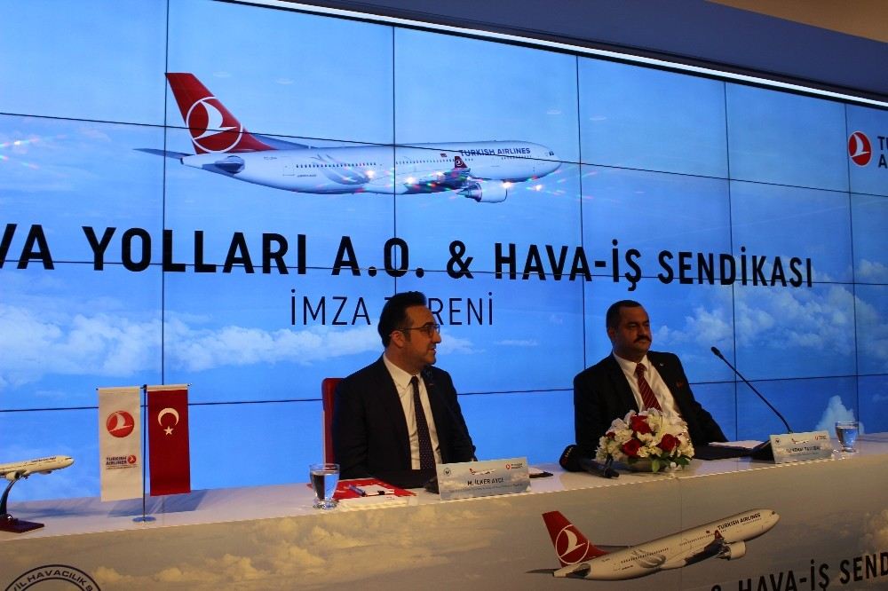 Türk Hava Yolları Ve Hava- İş Sendikası Toplu İş Sözleşmesine İmza Attı