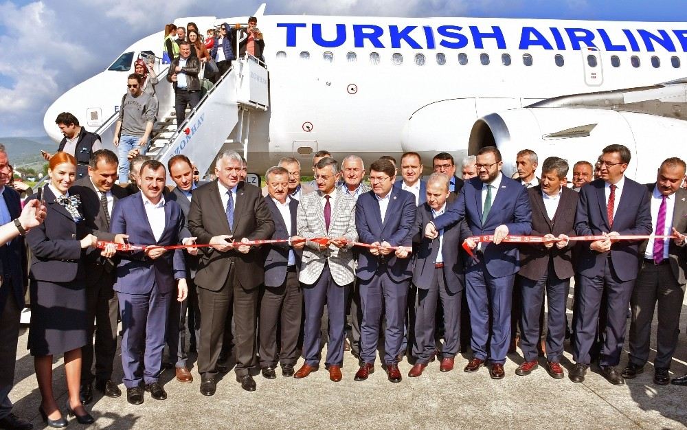 Türk Hava Yolları Zonguldaka Tarifeli Sefer Başlattı