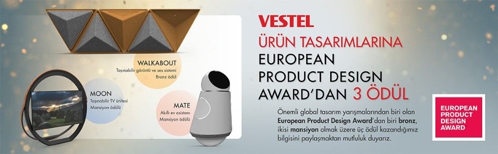 Vestel, Global Tasarım Yarışması Epdadan 3 Ödülle Döndü