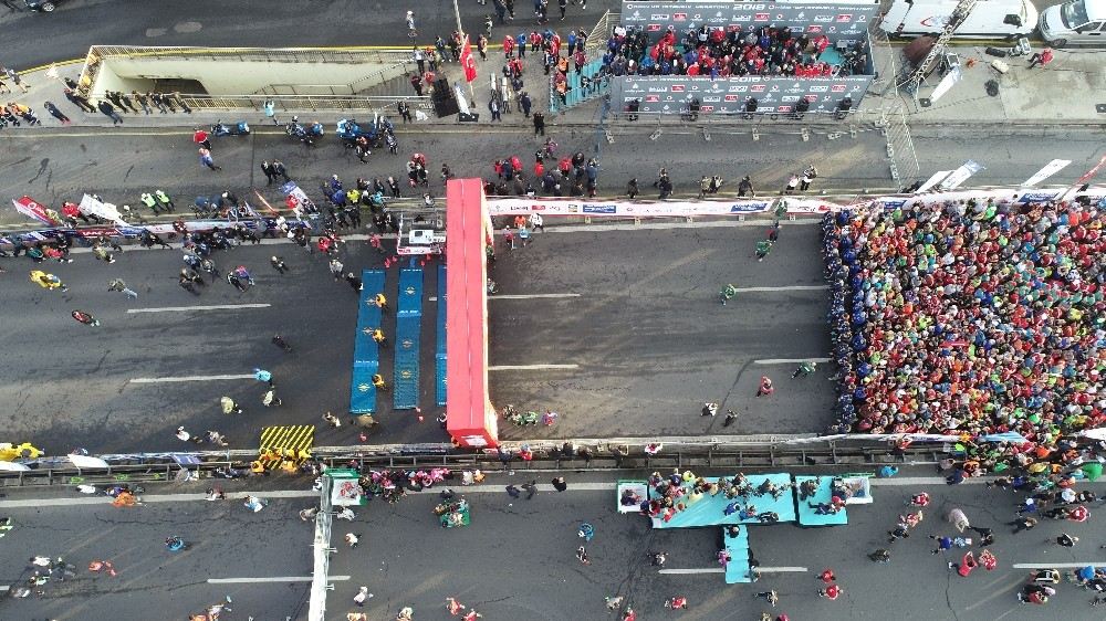 Vodafone 40. İstanbul Maratonu Havadan Görüntülendi